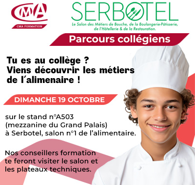 Parcours collégiens - Salon SERBOTEL NANTES 2025