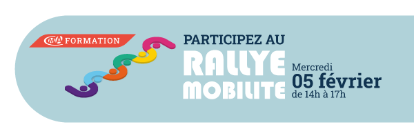 Participez au Rallye Mobilité | Mercredi 5 février de 14h à 17h